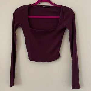 Zara squareneck top XS